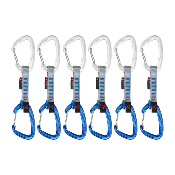 Bucle echipate Mammut Crag Wire 10 cm Indicator 6-Pack Quickdraws  - silver/ultramarine