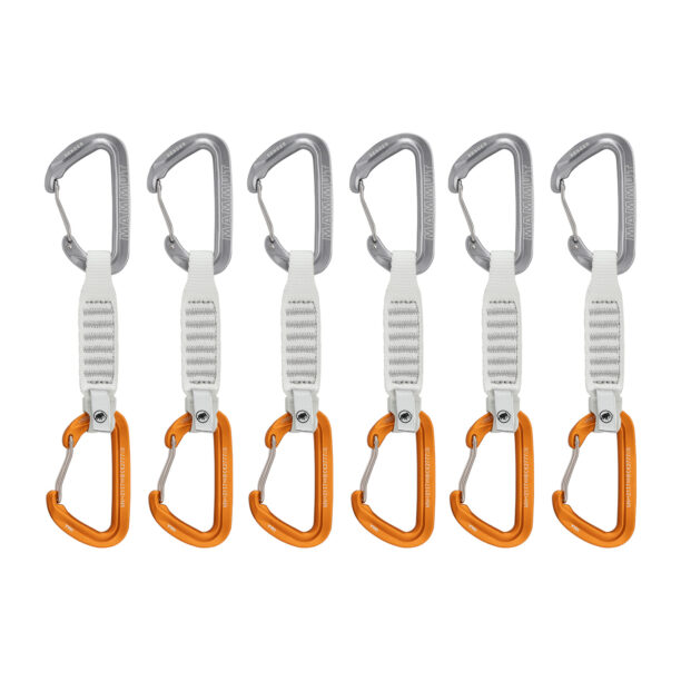 Bucle echipate Mammut Sender Wire 12 cm 6-Pack Quickdraws  - light grey/gold