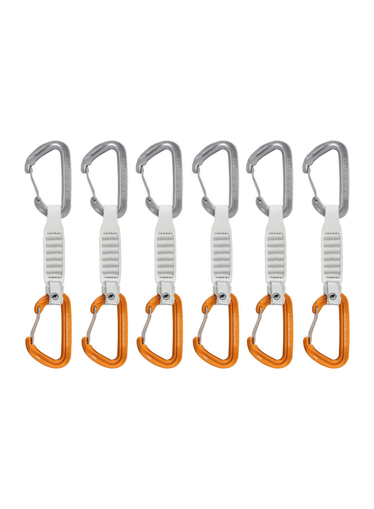 Bucle echipate Mammut Sender Wire 12 cm 6-Pack Quickdraws  - light grey/gold