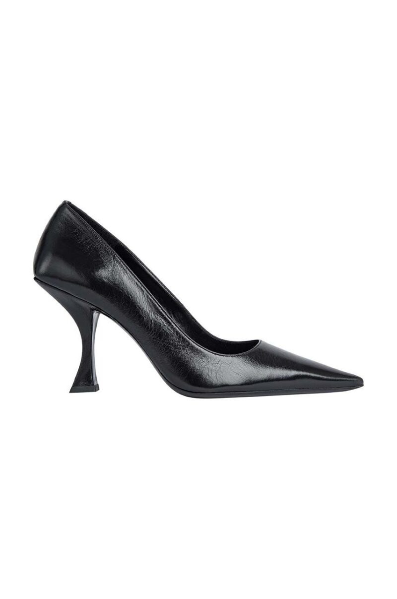 By Far stilettos de piele Viva culoarea negru