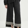 By Malene Birger pantaloni din in MIRABELLOS culoarea negru