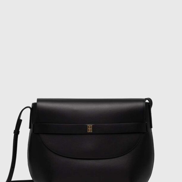 By Malene Birger poseta de piele MAELLON culoarea negru