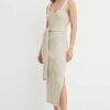 By Malene Birger rochie HONEYA culoarea bej