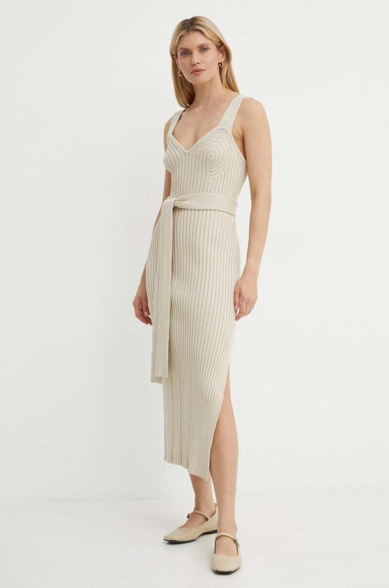 By Malene Birger rochie HONEYA culoarea bej