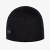 Caciula Buff Lightweight Merino Wool Reversible Hat - beanie black