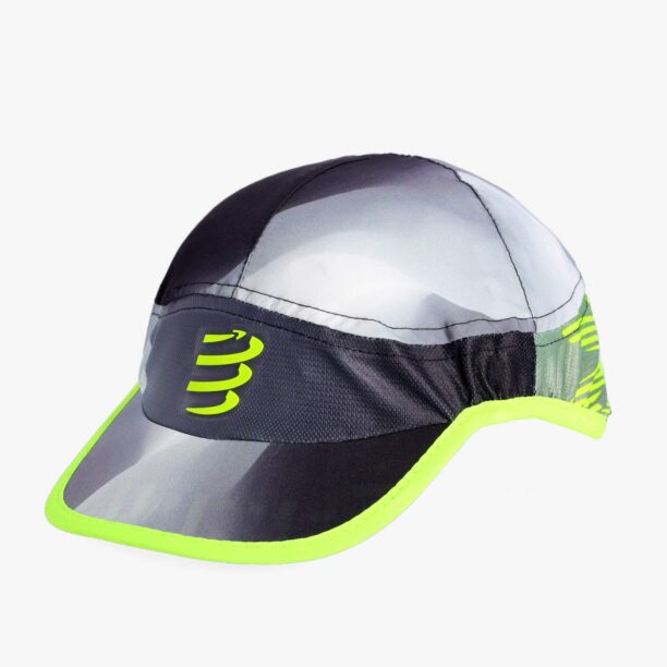 Caciula alergare Compressport Pro Racing Cap - black/white print