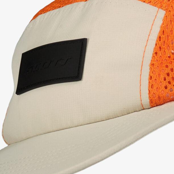 Caciula alergare SCOTT 5-Panel Cap Endurance - dust white/flash orange preţ