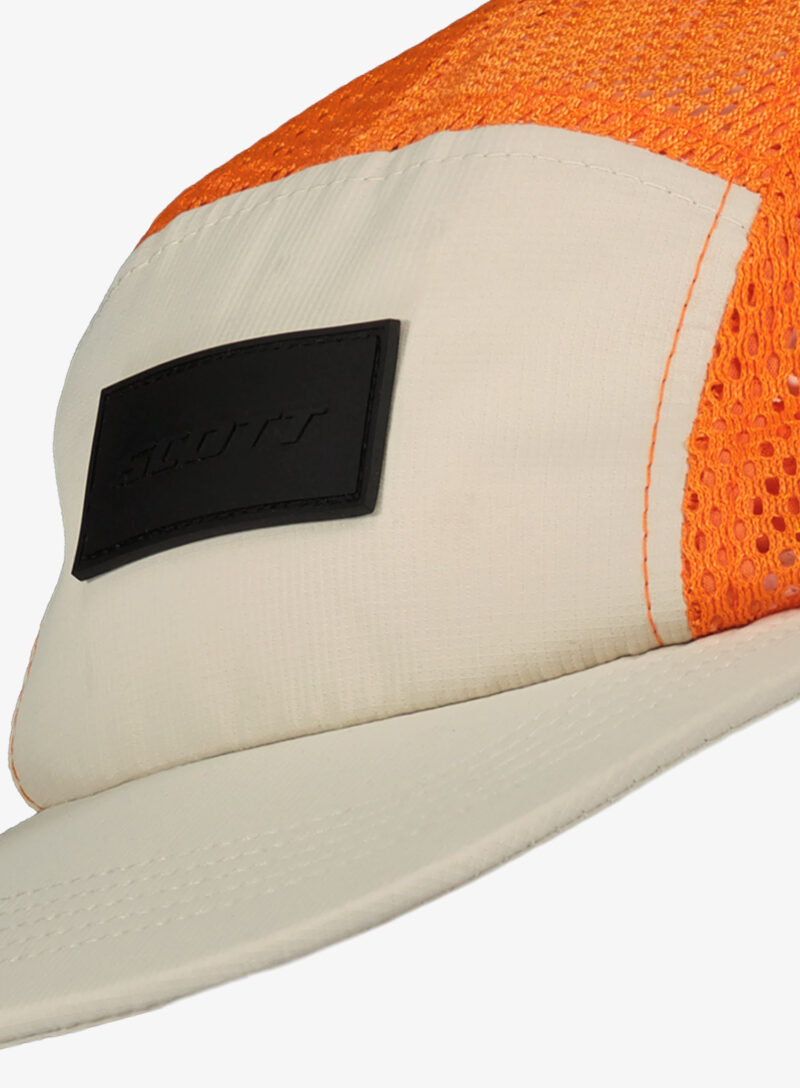 Caciula alergare SCOTT 5-Panel Cap Endurance - dust white/flash orange preţ