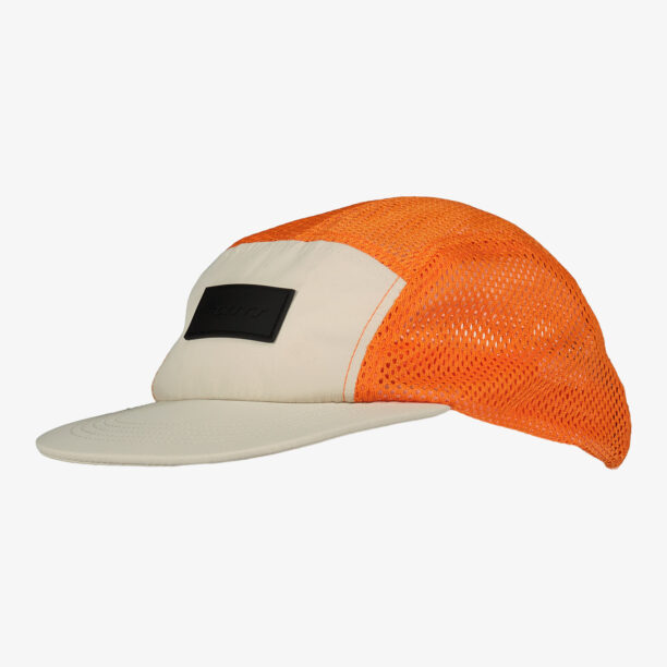 Caciula alergare SCOTT 5-Panel Cap Endurance - dust white/flash orange