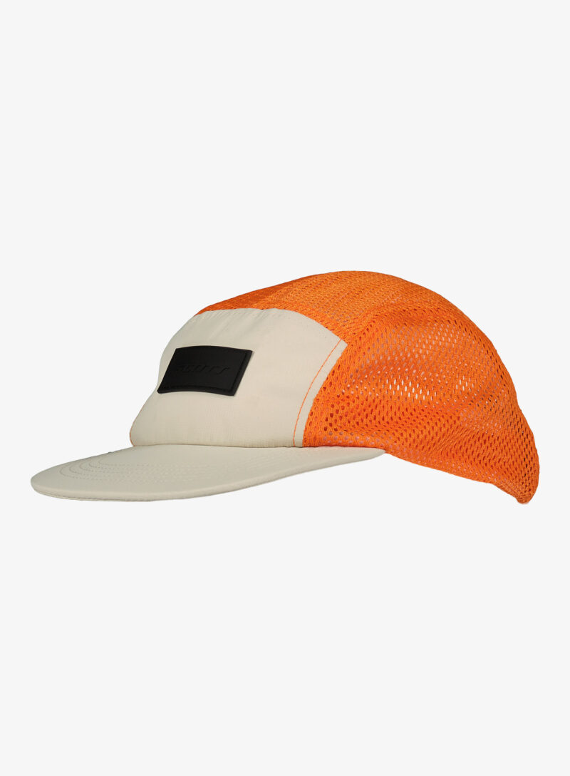 Caciula alergare SCOTT 5-Panel Cap Endurance - dust white/flash orange