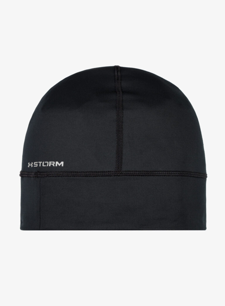 Caciula alergare Under Armour Storm Launch Beanie - black/black preţ