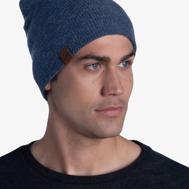 Căciulă de iarna Buff Knitted & Fleece Beanie Lyne - night blue preţ