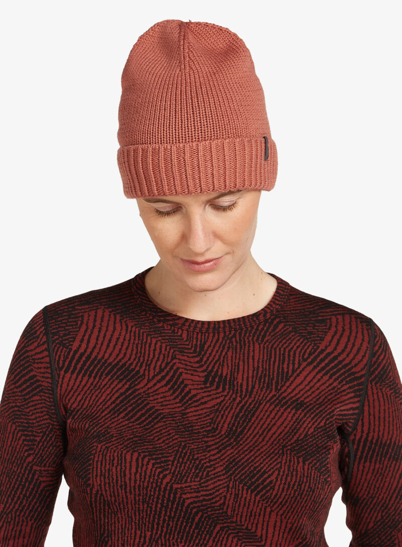 Căciulă de iarna Icebreaker Vela Cuff Beanie - cedar wood preţ