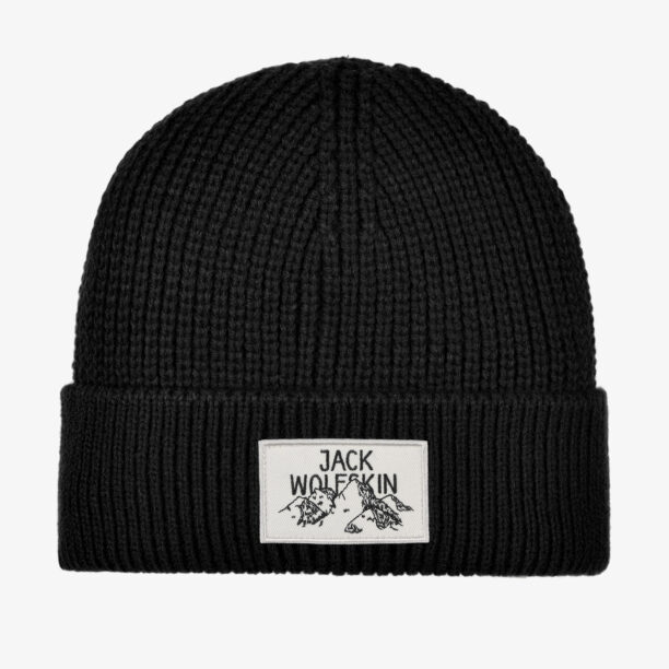 Căciulă de iarna Jack Wolfskin Badge Beanie - black