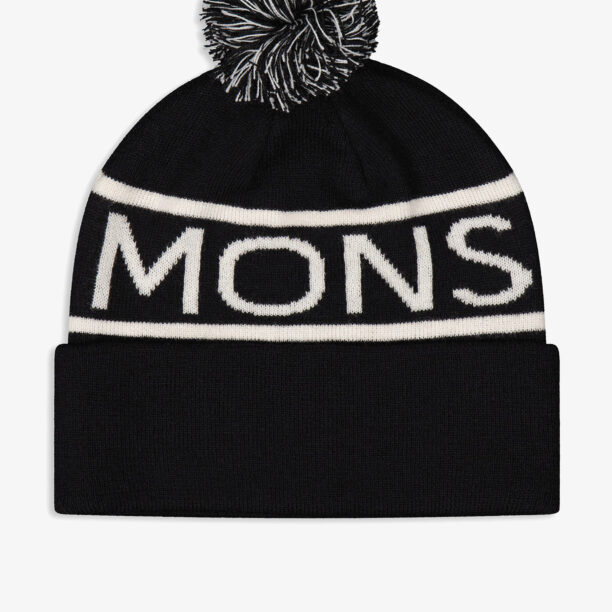 Căciulă de iarna Mons Royale McCloud Pom Pom Beanie - black/white