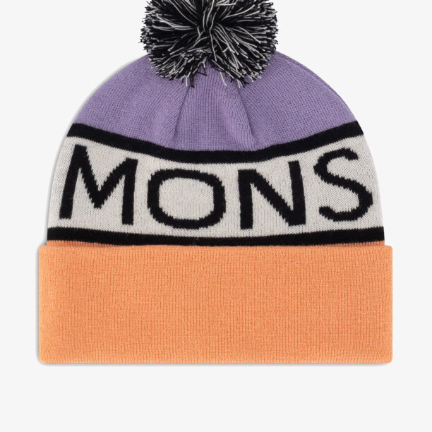 Căciulă de iarna Mons Royale McCloud Pom Pom Beanie - lupin/punch/white