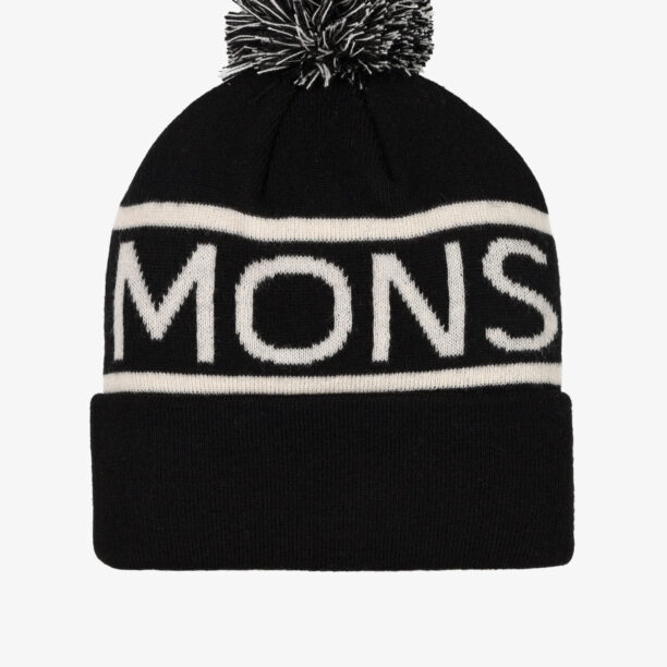 Căciulă de iarna Mons Royale McCloud Pom Pom Merino Beanie - black/white