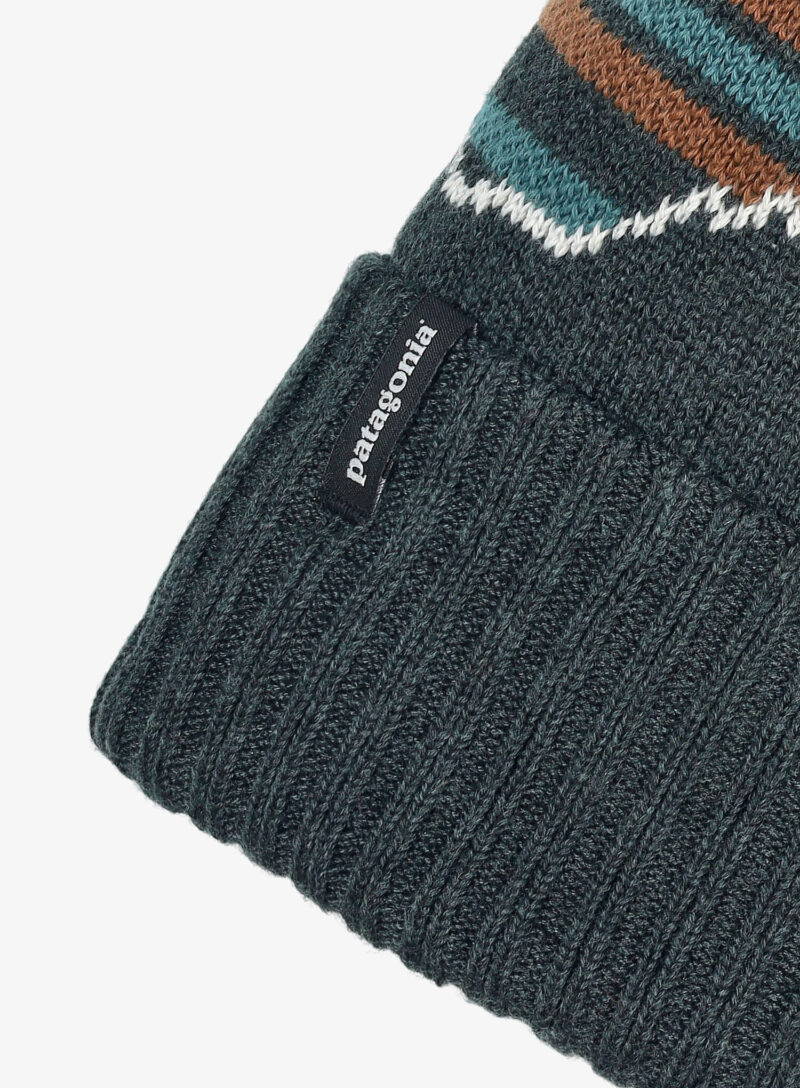 Preţ Căciulă de iarna Patagonia Powder Town Beanie - fitz roy stripe/smolder blue