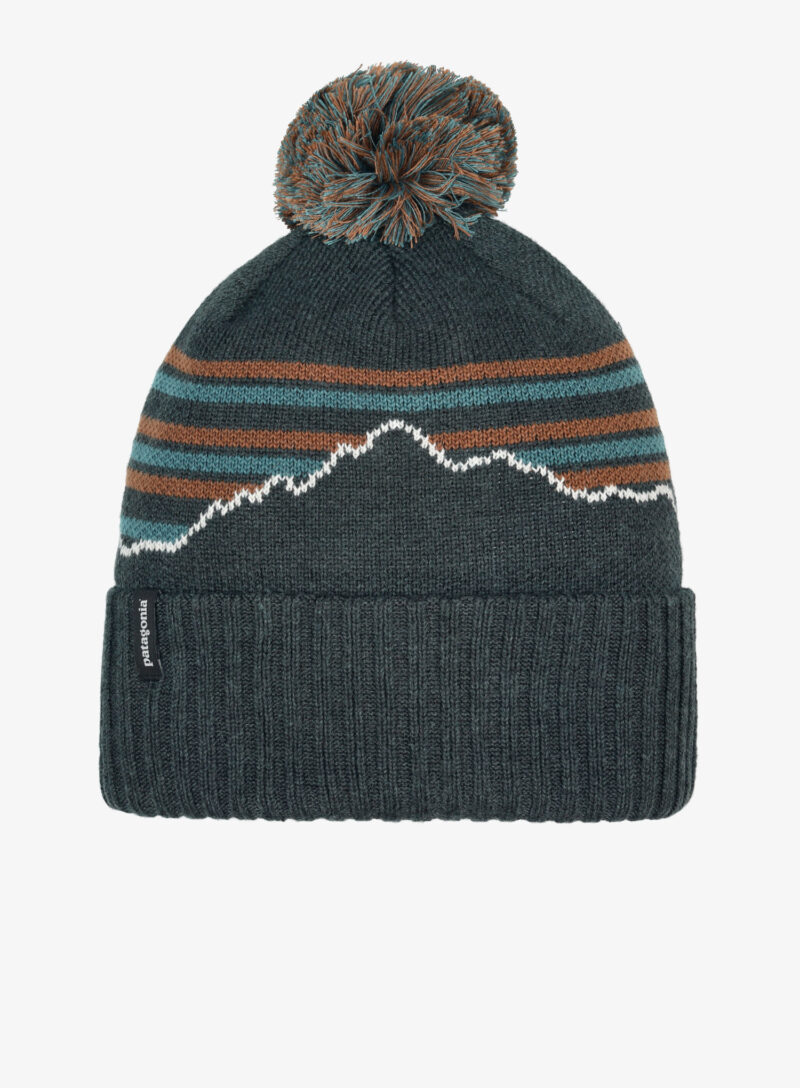 Căciulă de iarna Patagonia Powder Town Beanie - fitz roy stripe/smolder blue