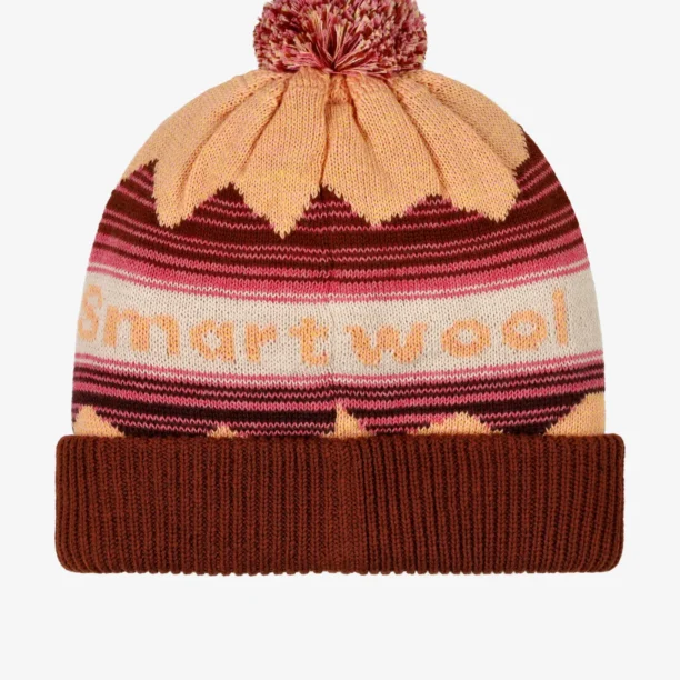 Căciulă de iarna Smartwool Knit Winter Pattern POM Beanie - apricot preţ