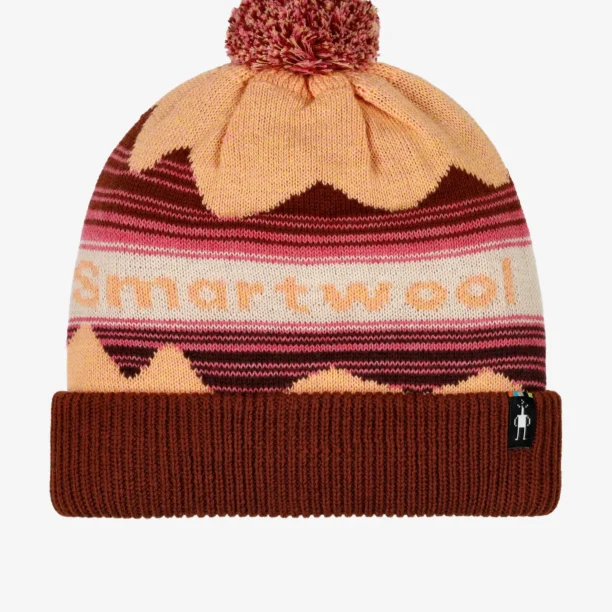 Căciulă de iarna Smartwool Knit Winter Pattern POM Beanie - apricot