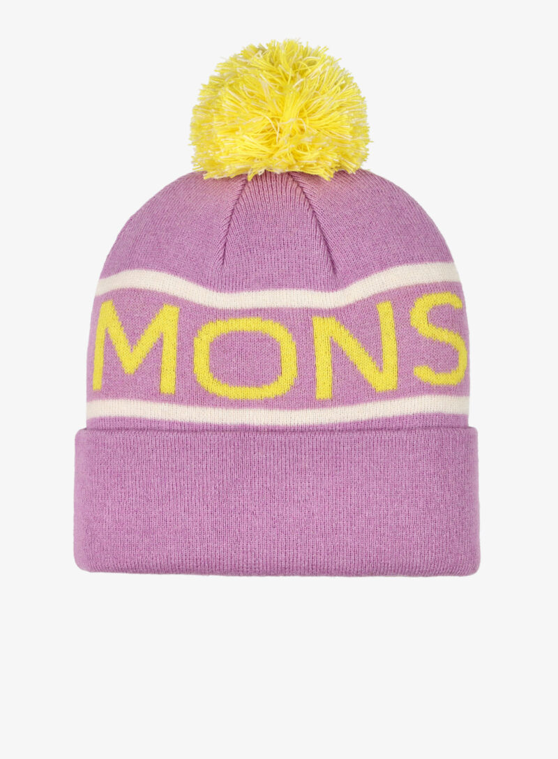 Căciulă de iarna femei Mons Royale McCloud Pom Pom Merino Beanie - orchid sun