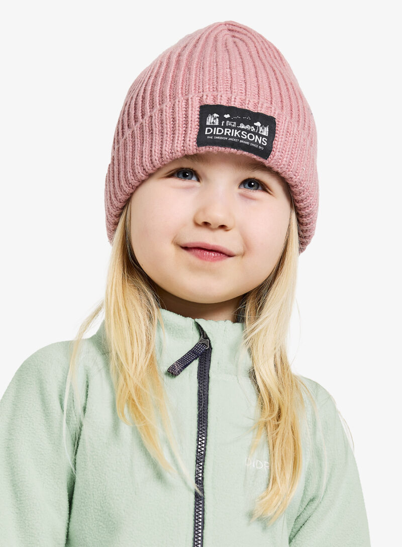 Caciula fete Didriksons Bus Beanie - dusty pink preţ