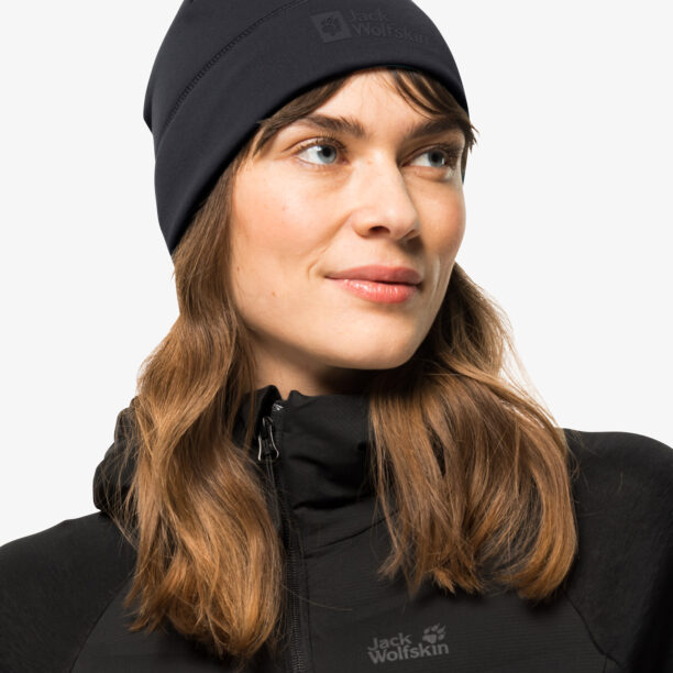 Original Caciula termica Jack Wolfskin Allrounder Light Beanie - black