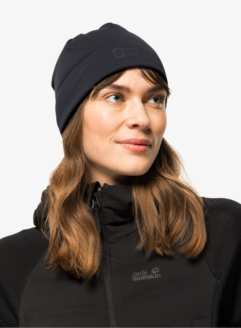 Original Caciula termica Jack Wolfskin Allrounder Light Beanie - black