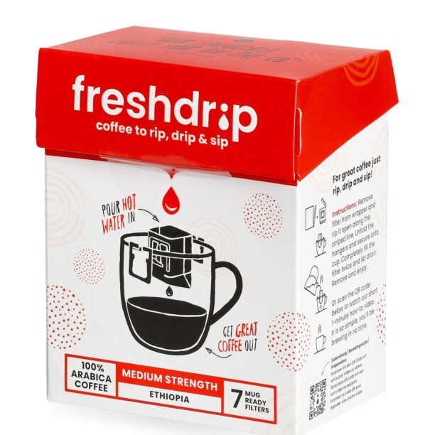 Cafea la pliculet Freshdrip - ethiopia medium strength