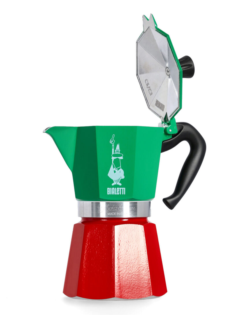 Cumpăra Cafetiera de voiaj Bialetti Moka Express Italia 3TZ - red/grn