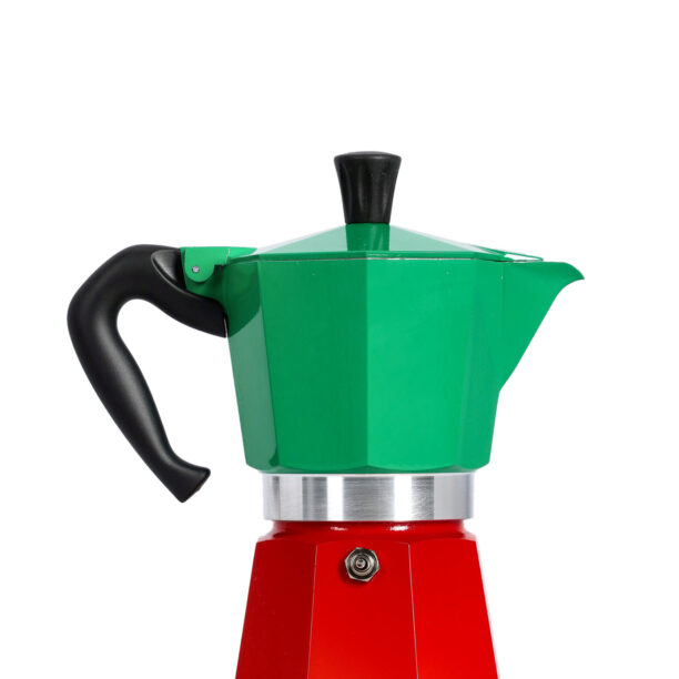 Preţ Cafetiera de voiaj Bialetti Moka Express Italia 3TZ - red/grn