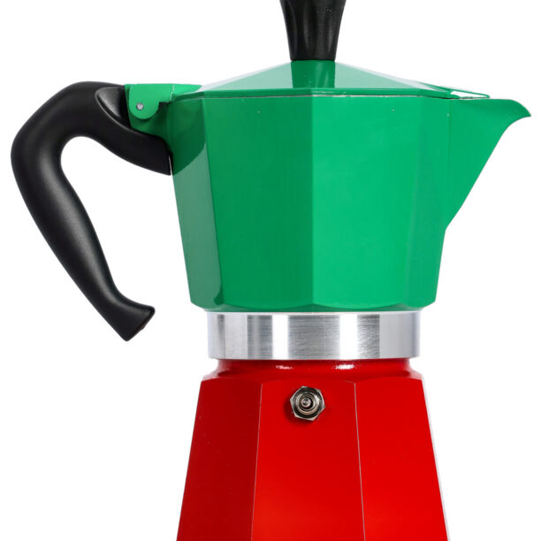 Cafetiera de voiaj Bialetti Moka Express Italia 6TZ - grn/red preţ