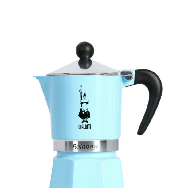 Cafetiera de voiaj Bialetti Rainbow 3TZ - l.blue