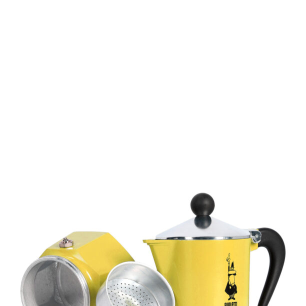 Cafetiera de voiaj Bialetti Rainbow 3TZ - yellow preţ