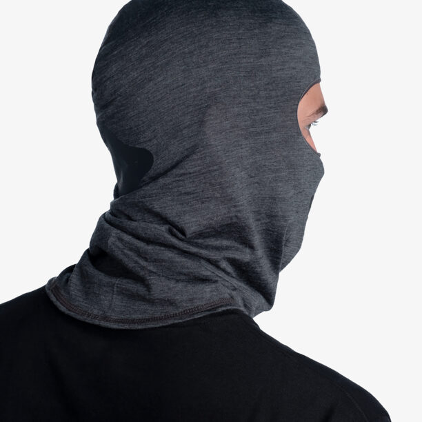 Cagula Buff Lightweight Merino Wool Balaclava - solid grey preţ