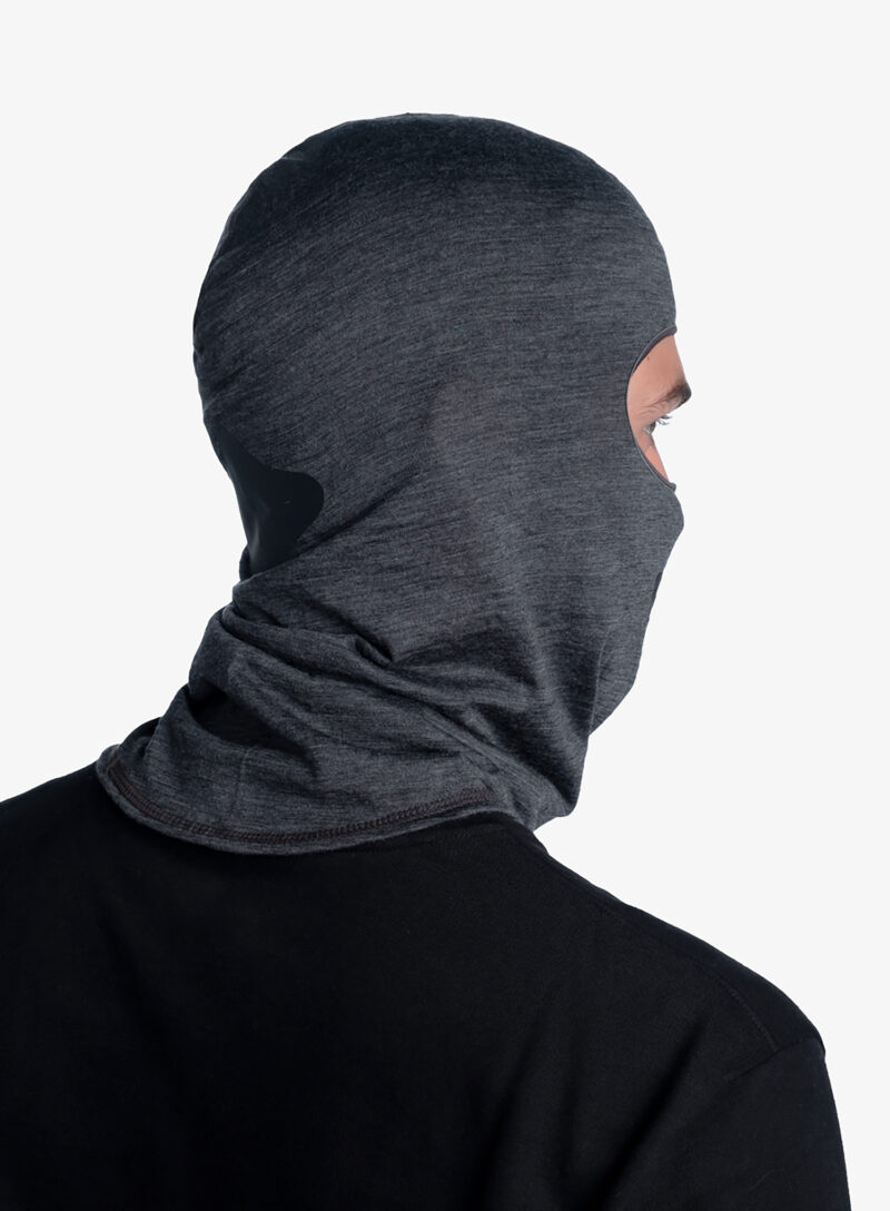 Cagula Buff Lightweight Merino Wool Balaclava - solid grey preţ