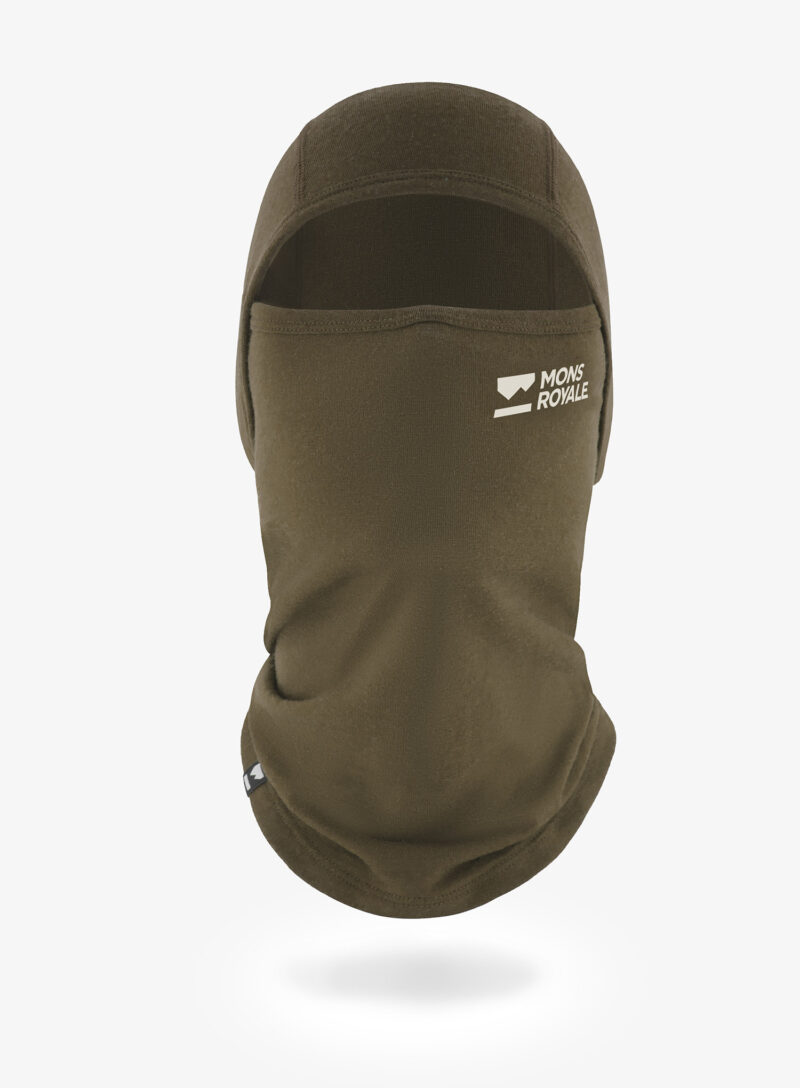 Cagula Mons Royale Santa Rosa Merino Flex 200 Balaclava - dark olive