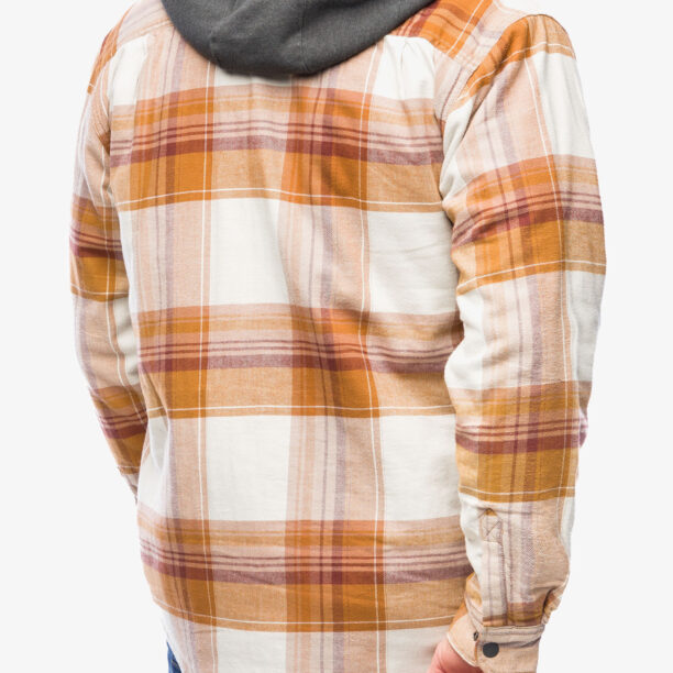 Camasa Carhartt Flannel Sherpa-Lined Hooded Shirt Jac - carhartt brown preţ