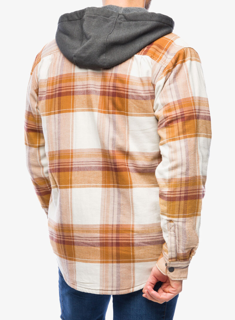 Camasa Carhartt Flannel Sherpa-Lined Hooded Shirt Jac - carhartt brown preţ