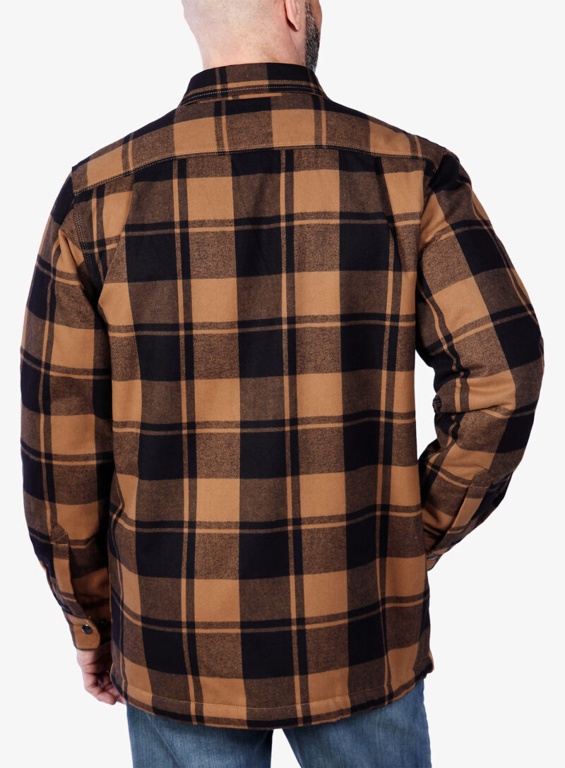 Cămaşă Carhartt Flannel Sherpa-Lined Shirt Jac - carhartt brown preţ