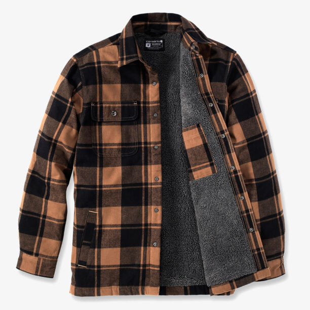 Cumpăra Cămaşă Carhartt Flannel Sherpa-Lined Shirt Jac - carhartt brown