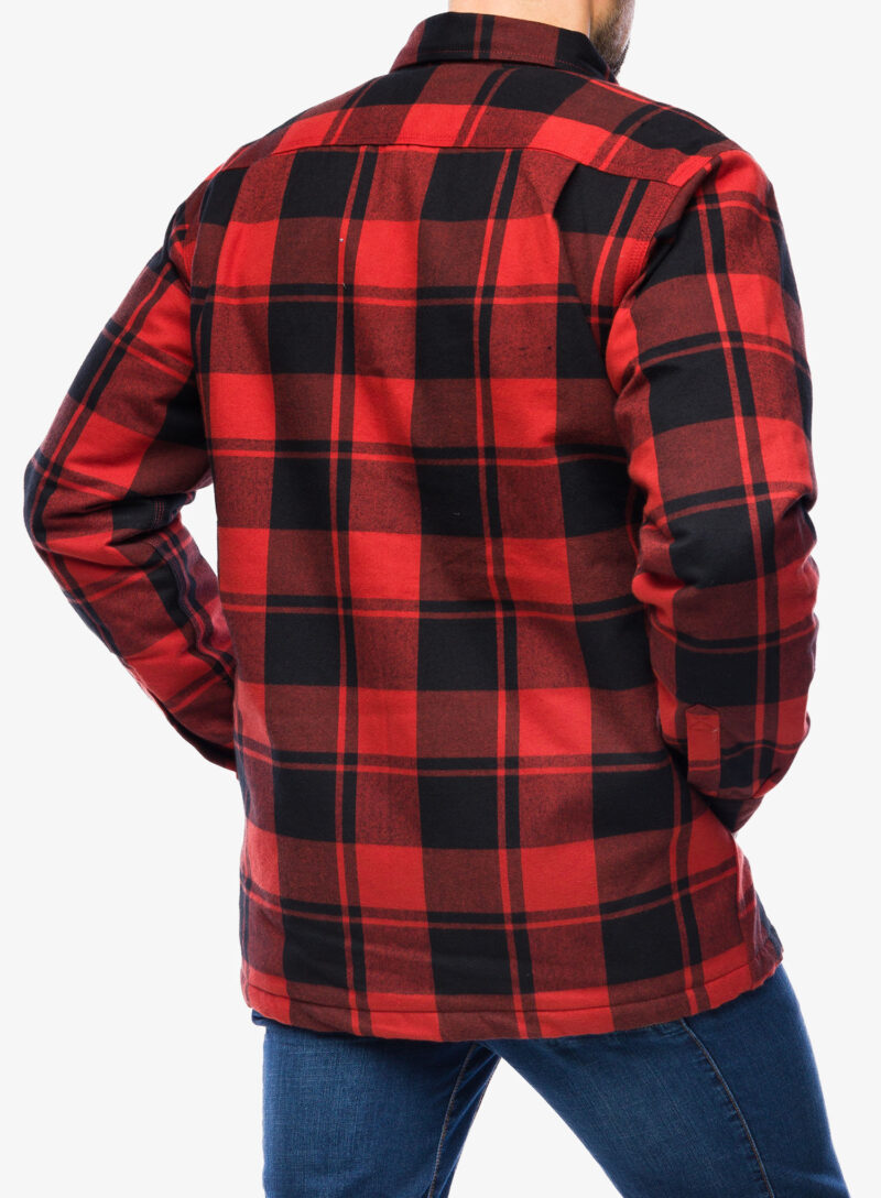 Camasa Carhartt Flannel Sherpa-Lined Shirt Jac - red ochre preţ