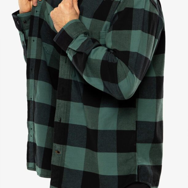 Original Cămaşă Carhartt Midweight Flannel L/S Plaid Shirt - slate green