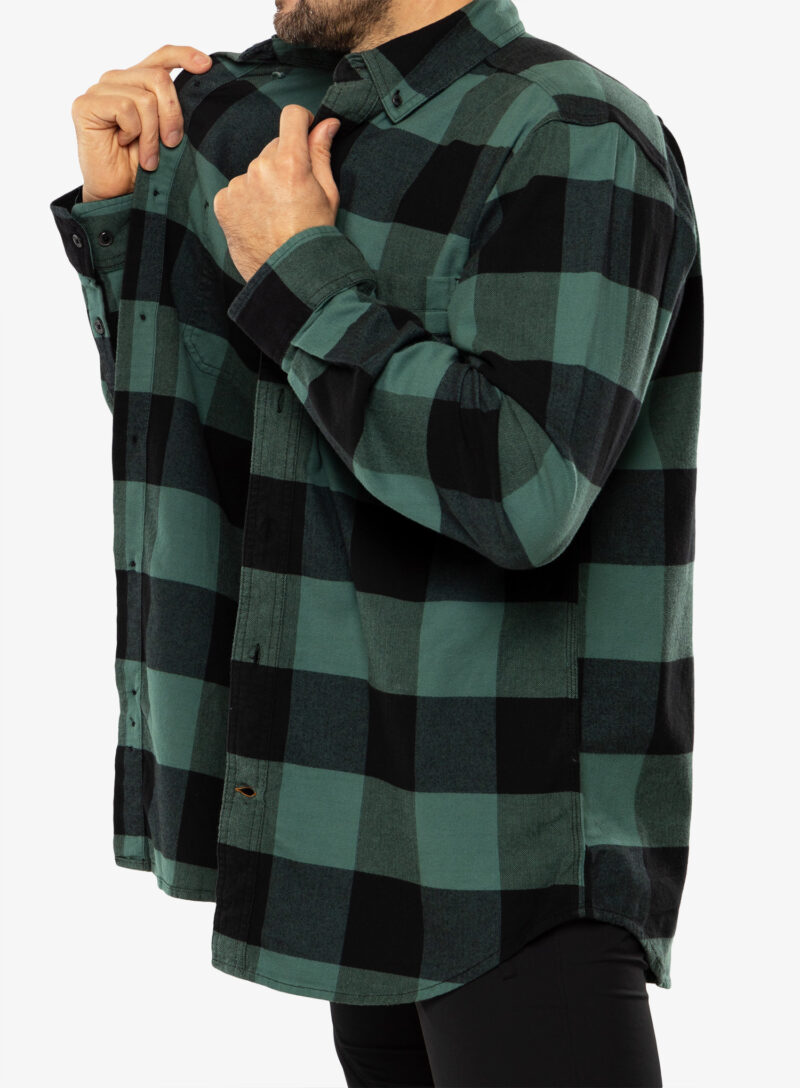 Original Cămaşă Carhartt Midweight Flannel L/S Plaid Shirt - slate green