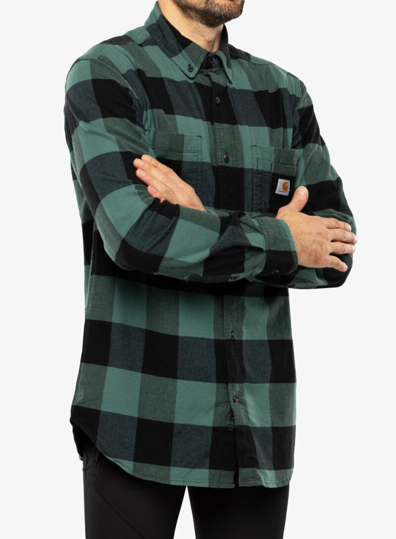 Cămaşă Carhartt Midweight Flannel L/S Plaid Shirt - slate green