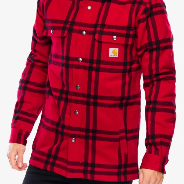 Cumpăra Cămaşă Carhartt Roane Hooded Shirt Jac - crabapple