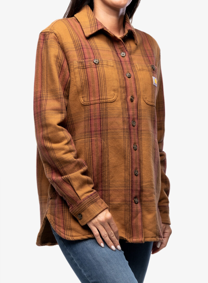 Camasa Carhartt Twill L/S Plaid Shirt - carhartt brown