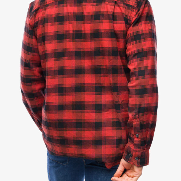 Camasa Cartartt Flannel L/S Plaid Shirt - red ochre preţ