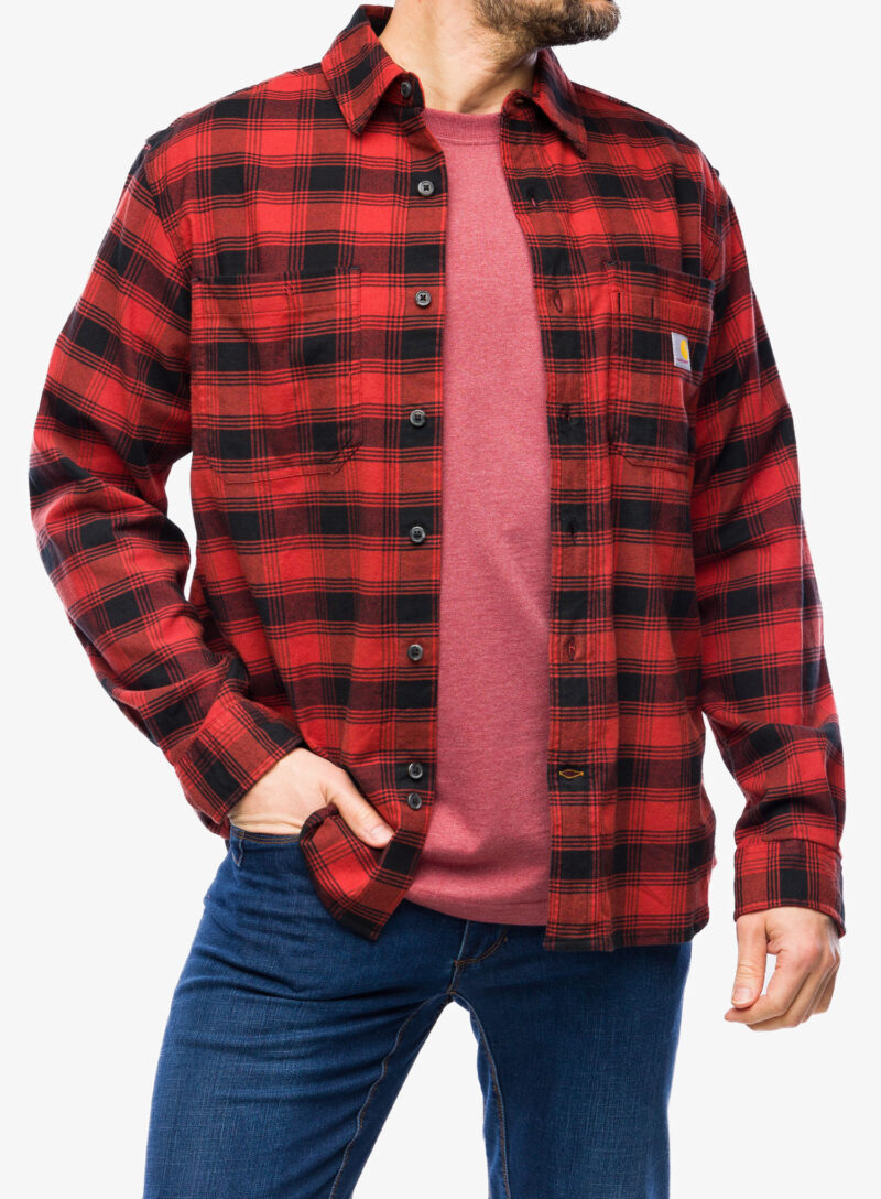 Cumpăra Camasa Cartartt Flannel L/S Plaid Shirt - red ochre